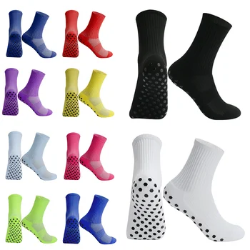 Нови обикновена спортни и футболни чорапи за мъже и жени с нескользящим изземване, футболни чорапи calcetas antideslizantes de futbol