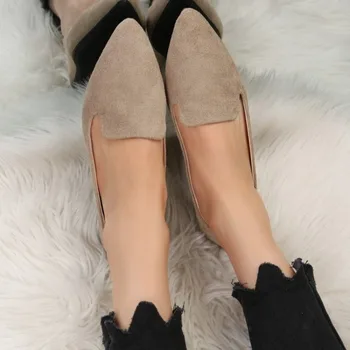 2023 Висококачествени обувки Дамски обувки на равна подметка Модни обикновена ежедневни обувки на плоска подметка Пикантни обувки на плоска подметка с остри пръсти Zapatos