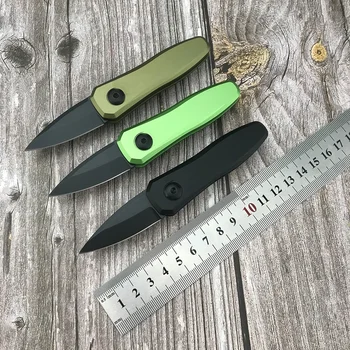 Преносим джобен нож KS L4 Mini EDC, бойна папка, сгъваем нож за оцеляване в къмпинга, средства за самозащита с алуминиева дръжка