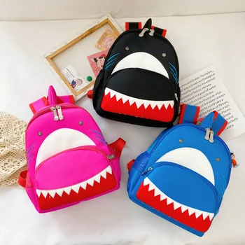 Училищна чанта, детска раница, детска чанта със сладък акула, училищен чанта за момчета и момичета, лека раница Mochila Rugzak