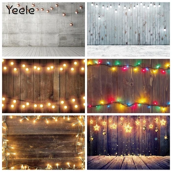 Дървени дъски Yeele Текстура тухлена стена Светлини за фотосесии Реколта фонове, за снимки Персонализирани фонове за фото студио