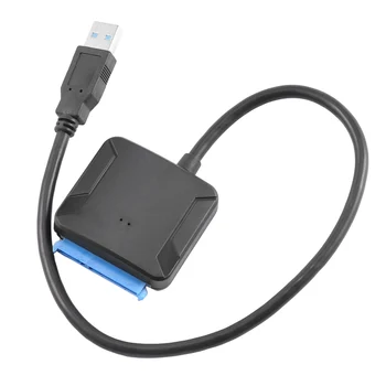 Конвертор твърд диск SATA, USB 3.0 2.5/3.5 HDD SSD Кабелен адаптер за твърд диск