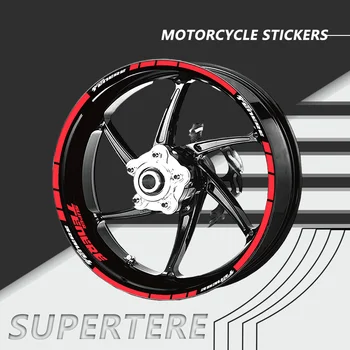 Етикети към вътрешния пръстен колело на мотоциклета, водоустойчиви стикери за джанти гуми, светлоотразителни ленти, етикети по външния ръб за YAMAHA Super Tenere 750