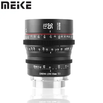 Кинообъектив Meike 35mm T2.1 S35 Ръчно Фокусиране на обектива ARRI Amira с PL-монтиране на Canon EOS C700 E2-S6 6K E2-F8 Terra 4K 6K RED KOMODO 6K