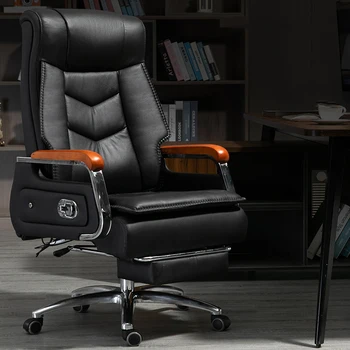 Удобен офис стол на пода, Ергономичен еластично въртящо се на игралното фотьойл от кожа геймър, Регулируем мебели за мениджъри