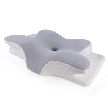 Ортопедична възглавница за легла от пяна с памет ефект, възглавница във формата на пеперуда, защита на врата, въздушна Възглавница с ефект на паметта, по-бавен отскок, Спално бельо, домашен текстил