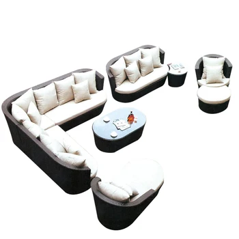 Разход на диван от ратан с имитация на вътрешния двор, стол от ратан, ъглова тераса във вътрешния си двор диван от ратан