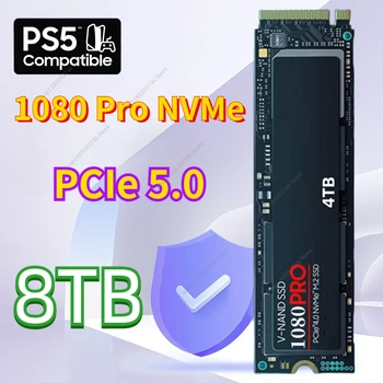100% Оригинален Твърд Диск 1080Pro SSD 8 TB 4 TB И 2 TB NVMe PCIe Gen 5,0x4 М2 2280 за Гейминг лаптоп PS5 PlayStation5