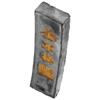 1бр Черно каллиграфический тъмен камък на Китайската живопис Тъмен камък Тъмен камък за китайска калиграфия (черен)