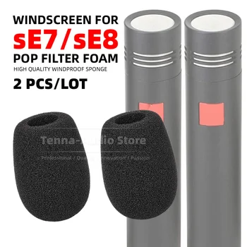 За sE 7 8 Електроника sE7 sE8 Микрофон на предното стъкло на поп-филтър на Предното стъкло за Намаляване на шума Гъба микрофон пяна Ветрозащитный калъф за щит