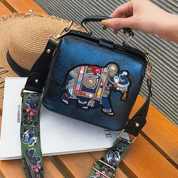 Луксозни дизайнерски чанти, чанти за през рамо, чанти с бродерия под формата на слон, дамски чанти от кожа, чанти-незабавни посланици, портфейли, чанти