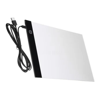 Led дъска за рисуване с подсветка, формат А4, настолен бележник за рисуване