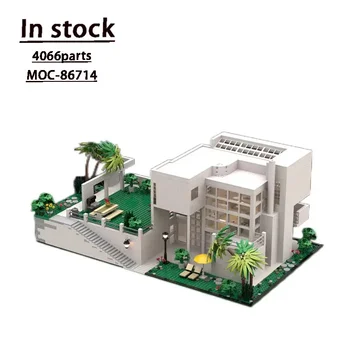 MOC-86714 Giovannitti House of Richard Meier Събрани Сращивающий Градивен елемент на Модел 4066 Части Детска Играчка, Подарък за Рожден Ден