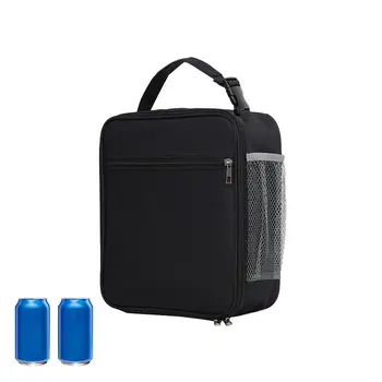 Дамски чанти за обяд за работа, дизайн на страничното окото на джоба, изолирано чанта-хладилник с дръжка за многократна употреба обяд-бокс за съхранение на топла вода и напитки