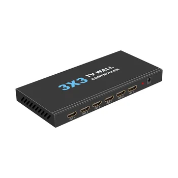 4K 3X3 HDMI-Съвместим ТЕЛЕВИЗОР-Контролер Видеостены 3X4/4X3/4X4 с Процессорным Ключа на Няколко видео екрани с Дистанционно Свързване към САЩ