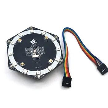 Модул микрофонной решетки LC 6 + 1 I2S, разпознаване на глас, програмируема платка за развитие RGB K210, аксесоар