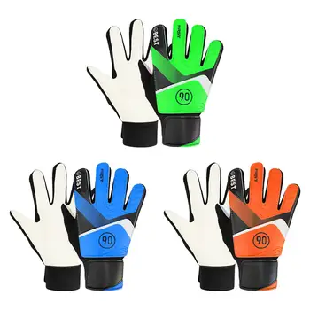 Вратарские ръкавици за защита на пръстите, Сгъстено дишащи, нескользящие, със силен припадък, Спортни Вратарские ръкавици за деца, Латексова длан