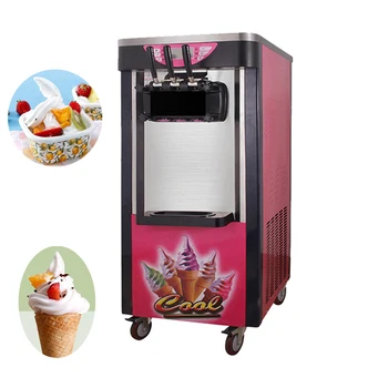 PBOBP Нова настолна малка машина за приготвяне на мек сладолед с мощност 2100 W с три вкусове