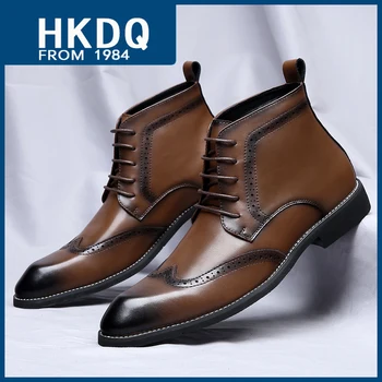 HKDQ/ Мъжки висококачествени Кожени обувки 