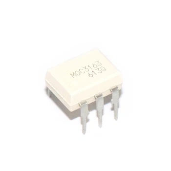 10шт MOC3163 DIP 3163 DIP-6 Трехполюсный оптичен изолатор симистор