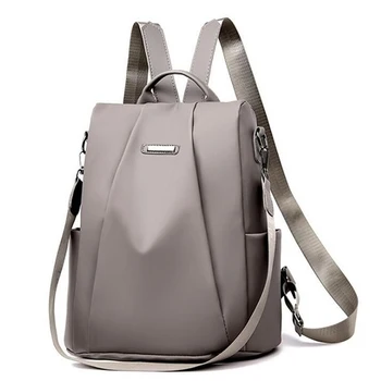 Популярният женски раница 2023, ежедневни найлон однотонная училищна чанта, Модерен подвижна презрамка, чанта през рамо