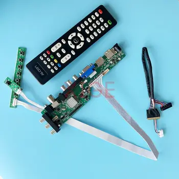 Подходящ за HSD101PHW1 M101NWN8 N101BGE Такса контролер на Дисплея 1366*768 DVB Цифров сигнал на 40-Пинов LVDS USB + DHMI + VGA + 2AV САМ Kit 10,1