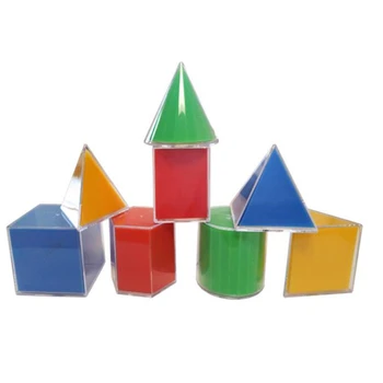 8шт Геометричния модел се Анализира Куб, Цилиндър, Конус Играчка Математически Ресурси за Обучение и Образователни
