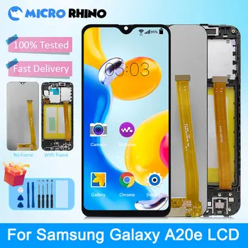 5,8'100% Тест За Samsung Galaxy A20e LCD дисплей За Samsung A202 A202F A202K Подмяна на Дигитайзер с Докосване на екрана В събирането на