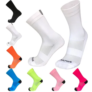Чорапи за колоездене за професионални състезания Blossomora Мъжки, Дамски Спортни Чорапи за езда Мрежести Чорапи за баскетбол, Бадминтон, състезания