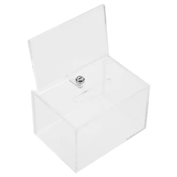 Акрилна Кутия За Дарения Прозрачна Кутия За гласуване Прозрачна Кутия За Предложения Кутията за Дарения за Събиране на средства