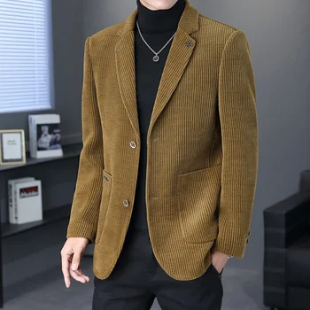 Висококачествен мъжки блейзър Корейската версия на модния тренд Просто ежедневното Колекция от бизнес елита, кума, Джентълменско яке