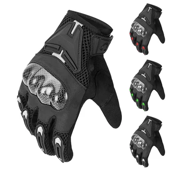 Мъжки мотоциклетни ръкавици със сензорен екран, мотоциклетни ръкавици с твърда протекция на ставите за спорт на открито