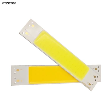 FTZOTOF COB LED Light Bar Лампа 100x20 мм 9 В 3 W Топло Студено Бяло RGB Водоустойчива Чип Ленти Лампи Точка Матрични Вградени Лампи