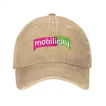 Модерен висококачествен деним, шапка с логото на Mobilicity, вязаная капачка, бейзболна шапка
