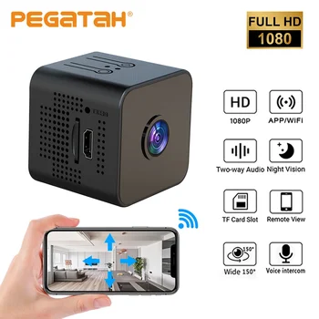 PEGATAH НОВА мини камера 1080P Wifi, дистанционно наблюдение, Откриване на движение, нощно виждане, безжичен Преносим HD-видео рекордер, видео камера