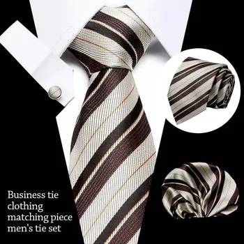 Класическа Вратовръзка Аксесоари за ризи най-Новият Дизайн на Бизнес Джобни Квадратчета Полиестер Копринена Мъжка Вратовръзка Парти
