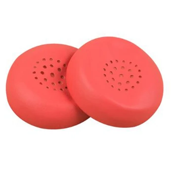 1 двойка от порест каучук амбушюр, кожена възглавница за слушалки Sony WH-CH400 (червени)