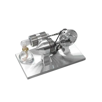 Играчка с балансиран двигател на Стърлинг, която може да тече гориво, Мини-метална играчка в колекцията, Експериментални учебни помагала по физика.