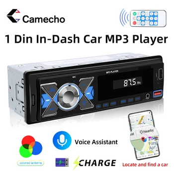 Автомобилни радиоприемници Camecho 1Din В тире, Стерео MP3 плейър, Цифрова, аудио, Bluetooth, USB / SD / AUX-IN, Двойно БТ FM-радио, Местоположението на мобилни приложения