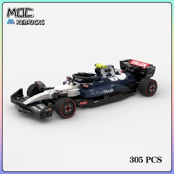Градска Серия MOC-154119 F1 AT04 Speed Racing Градивен елемент Съберат Модел DIY Играчки Детски Коледни Подаръци 305 бр.