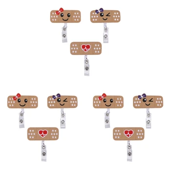 Държач за бейджа медицински сестри - 9 опаковки - Иконата на RN - Макара за бейджа лейкопластыря - Идеални подаръци за медицински сестри за жени