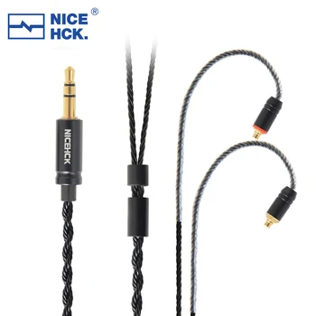 NiceHCK MC8 8-Жилен Медно-Сребърен Разход на Кабел За слушалки 3.5 мм/2.5 мм MMCX/2Pin За ZSN ZST DB3 C10 C12 ZSX ZS10 Pro V90 BL03 BL-05