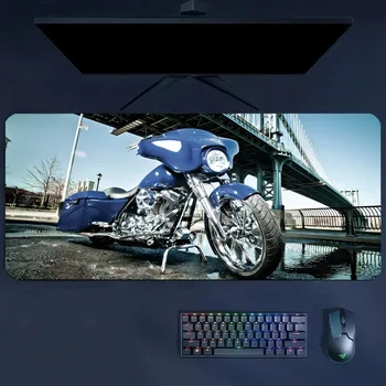 Авто HD Подложка за мишка с лого на Harley Davidson Подложка за мишка Gamer HD Print Подложка за компютърна мишка Офис гумена подложка за клавиатура