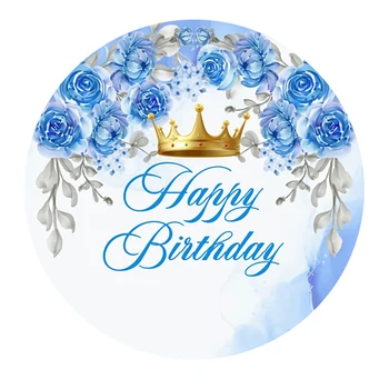 Кралско синьо и короната честит Рожден Ден през Цялата фон за фото студио Потребителското си име Възраст Фонове за украса за рожден Ден