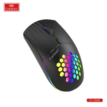 Цветни RGB-Дырочная акумулаторна Безжична Мишка Raton inalambrico 2.4 G за Лаптоп Office Business Universal