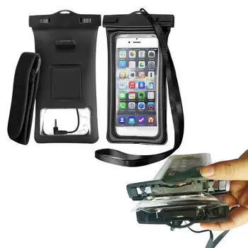 Плаващ водоустойчив калъф за телефони, калъф за телефон за плуване, суха чанта с нарукавной превръзка и аудиоразъемом за iPhone X 8 Плюс 8 7 Plus