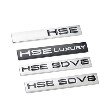 Бар Емблема за Range Rover SPORT HSE Luxury SDV6 SDV8 Оформление на Автомобила Инсталация Изхвърляне Икона Метален Стикер На Багажника Черен Хром