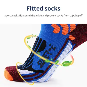 Практични спортни чорапи до глезена, найлонови спортни чорапи, абсорбиращи потта, Унисекс, професионални компресия къси чорапи, износоустойчивост