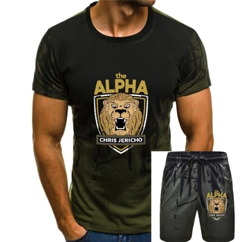 Тениска Крис Aew The Alphar Jericho с хлопковым годишен модел S-5xl, дизайнерски забавната семейна тениска против бръчки