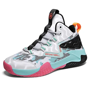 Детски баскетболни обувки 2023 Нова спортни обувки за момчета Младежки баскетболен спортни обувки, Спортни обувки за отдих на открито Детски обувки